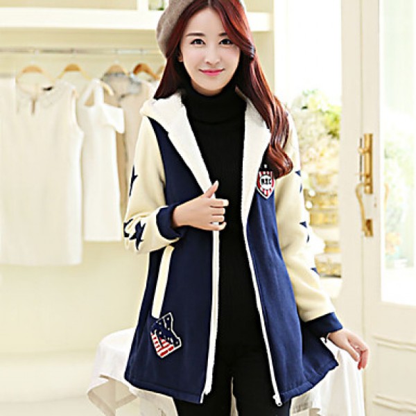 Maternity Fashion Thicken Fleece Lining Hoodies Co...