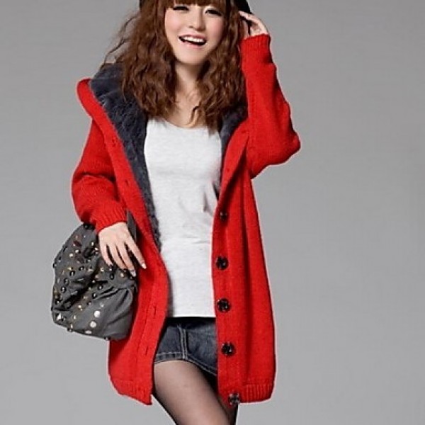 Maternity Long Coat , Casual/Work Long Sleeve Acry...